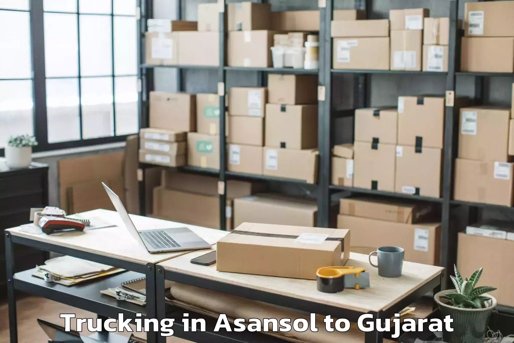 Book Asansol to Anand Agricultural University Trucking